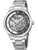 Festina Herrenarmbanduhr: skelettiertes Zifferblatt, silbernes Edelstahlband, römische Zahlen
