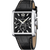 Festina Herrenuhr mit schwarzem Lederarmband, Chronograph, schwarzem Zifferblatt, Edelstahlgehäuse