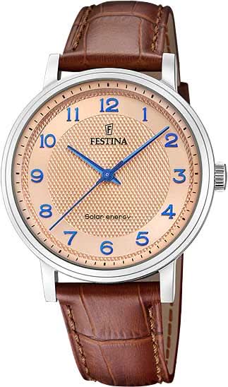 Montre Festina Solar Energy F20660/2 pour homme • Solaire • Acier inoxydable