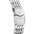 Montre de plongée homme : bracelet en métal avec fermoir, vue latérale