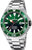 Montre Festina pour homme avec cadran vert, bracelet en acier inoxydable et lunette tournante, date