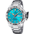 Festina Diver-Herrenuhr mit Edelstahlarmband, türkisfarbenem Zifferblatt und Datumsanzeige