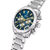 Chronographe Festina pour homme avec cadran bleu, bracelet en acier inoxydable et plusieurs compteurs