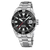 Festina Herrentaucheruhr mit schwarzem Zifferblatt, Silberarmband und Datumsanzeige 20