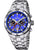 Festina Herren-Chronographuhr mit blauem Zifferblatt und Edelstahlarmband