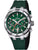 Festina Chrono Bike Herrenuhr mit grünem Zifferblatt, Chronograph, schwarzem Kautschukband
