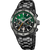 Festina Chrono Bike Herrenchronograph mit schwarzem Stahlband und grünem Zifferblatt, Chronographenanzeigen