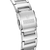 Bracelet de montre pour homme en acier inoxydable avec logo F sur le fermoir et maillons cannelés.