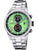 Festina Chronographenuhr für Herren mit Edelstahlband, grün-schwarzem Zifferblatt und Tachymeter