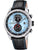 Festina-Chronograph-Herrenuhr mit blauem Zifferblatt, Edelstahlgehäuse und Lederarmband