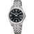 Festina Damenarmbanduhr mit schwarzem Zifferblatt, Titangehäuse und Metallarmband