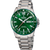 Festina Titanium Herrenuhr mit grünem Zifferblatt und Titanarmband, analog mit Datum