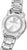 Bracelet pour homme, fond en acier inoxydable argenté avec gravure