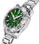 Montre Festina pour homme : boîtier rond en acier avec cadran vert et chronographe