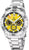 Montre Festina pour homme avec bracelet en acier inoxydable et cadran jaune, sous-cadrans chrono