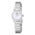 Festina Damenarmbanduhr mit Perlmutt-Zifferblatt und Edelstahl-Gliederband, rundem silbernem Gehäuse