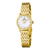 Festina Damenarmbanduhr mit perlmuttfarbenem Zifferblatt und goldfarbenem Edelstahlarmband