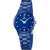 Festina Damenuhr mit blauem Keramikarmband, rundem Zifferblatt mit Indexen