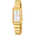 Festina Mademoiselle Damenarmbanduhr mit goldfarbenem Edelstahlband und rechteckigem Zifferblatt