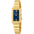 Festina Damenarmbanduhr mit blauem Zifferblatt und goldfarbenem Metallarmband, Quarz.