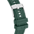 Bracelet de montre avec boucle : bracelet en silicone vert avec gaufrage CONNECTED