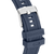 Bracelet pour homme avec boucle à ardillon et bracelet en silicone bleu foncé, CONNECTED