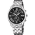 Festina Herrenuhr Chronograph: schwarzes Zifferblatt, Edelstahlarmband, Mineralglas