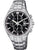 Festina Herrenuhr-Chronograph mit schwarzem Zifferblatt, Tachymeter und Edelstahlarmband