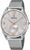 Montre pour homme Festina avec bracelet en maille argentée et aiguilles orange