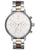 MVMT Damenuhr mit silbernem Edelstahlband, weißem Zifferblatt und Chronographen-Optik