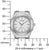 Montre pour femme en acier inoxydable avec échelle de mesure en millimètres