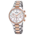 Festina Damen-Armbanduhr mit Chronograph, perlmuttfarbenem Zifferblatt, Edelstahlband