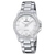 Festina Damenuhr mit Edelstahlband, weißem Zifferblatt und funkelnder Lünette