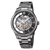 Festina Herrenuhr mit Skelettzifferblatt, Automatikwerk und Saphirglas, silbernes Edelstahlarmband
