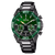 Festina Connected Herrenuhr mit grünem Zifferblatt und Stahlarmband, markantem 3-Zeiger-Design