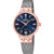 Festina Damenarmbanduhr mit dunkelblauem Zifferblatt, Datum und rosafarbenem Gehäuse