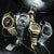 G-Shock Uhrenkollektion mit Metallarmbändern und Digitalanzeigen