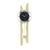 Wanduhr mit rundem Zifferblatt, Ahornholzgehäuse und pendelnder Glas-Kugel