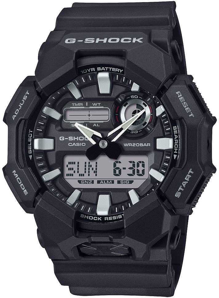 Casio G-Shock GA-010-1AER Homme • Pile 10 ans • Carbon Core Guard