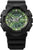 Casio G-SHOCK Montre homme avec bracelet noir, boîtier noir et cadran vert