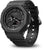 Montre G-Shock pour homme, boîtier noir biseauté avec affichage numérique et bracelet perforé