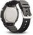 Montre noire pour homme vue de dos avec fond argenté et bracelet noir