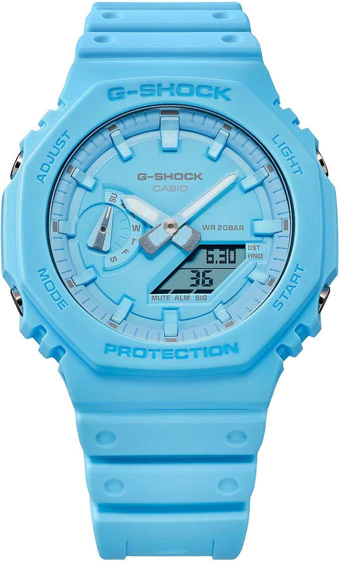 Casio G-Shock GA-2100-2A2ER Homme • Carbon Core Guard • Résistante aux chocs