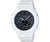 Casio G-Shock montre homme avec bracelet blanc et cadran noir