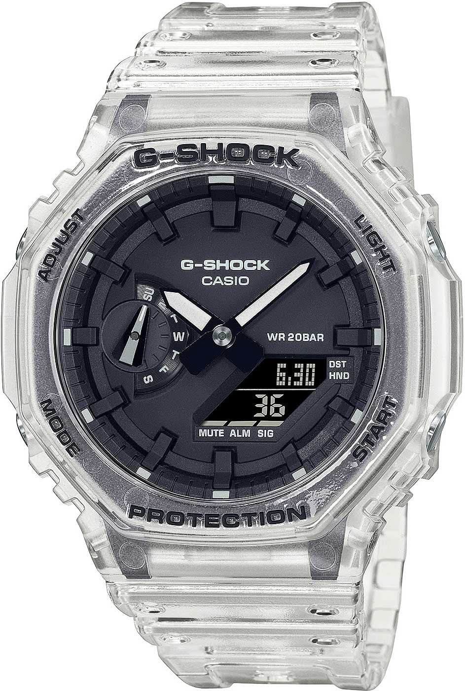 Montre Casio G-Shock GA-2100SKE-7AER pour homme • Résistance extrême aux chocs • Design rétro emblématique
