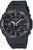 Montre pour homme avec boîtier gris foncé, cadran camouflage et bracelet en silicone noir