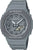 Montre Casio G-Shock pour homme avec bracelet en résine grise, affichage analogique et écran numérique