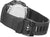 Fond de montre G-SHOCK pour homme avec couvercle argenté et bracelet en caoutchouc noir