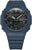 Montre Casio G-Shock pour homme avec boîtier bleu, cadran foncé et bracelet en silicone