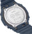 Fond de montre G-Shock pour homme avec inscription et vis sur le boîtier bleu